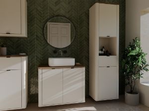 Obrazek Szafka łazienkowa wisząca Arbor 1D Kaszmir/Dąb Castello