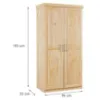 Obrazek Szafa 30500303 Leon 2d Sosna Natural
