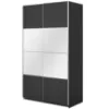 Obrazek Szafa 120cm Beta 54  Czarny/Lustra