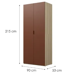 Obrazek Szafa 2d Montana 18  Dąb/Terracota