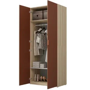 Obrazek Szafa 2d Montana 18  Dąb/Terracota