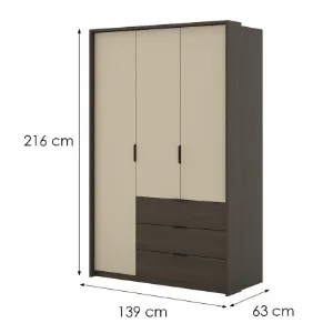 Obrazek Szafa 3d3s Mola 19 Dąb Dunin/Beż