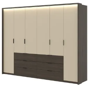 Obrazek Szafa 6d6s Mola 29  Dąb Dunin/Beż