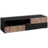 Obrazek Szafka RTV Cannes Zmwdv Cs RTV-K Black/Viking/Marble Black