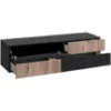 Obrazek Szafka RTV Cannes Zmwdv Cs RTV-K Black/Viking/Marble Black