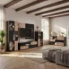 Obrazek Szafka RTV Cannes Zmwdv Cs RTV-K Black/Viking/Marble Black