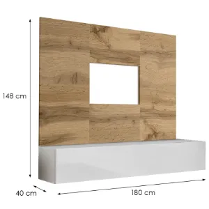 Obrazek Szafka RTV + Panel Switch Wtw Sw Pr1 Wotan/Biały