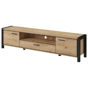 Szafka RTV Aktiv 40 210cm Dąb Taurus/Czarny