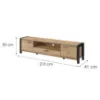 Obrazek Szafka RTV Aktiv 40 210cm Dąb Taurus/Czarny