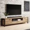 Obrazek Szafka RTV Aktiv 40 210cm Dąb Taurus/Czarny