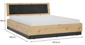Obrazek Łóżko z pojemnikiem Alfa 160x200