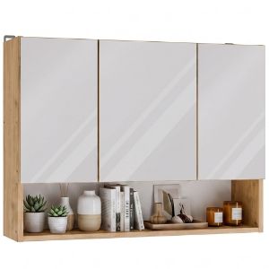 Obrazek Szafka łazienkowa z lustrem Mir 3DL/P dąb artisan