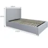 Obrazek Łóżko Rovigo 140x200 BED23-06 szary