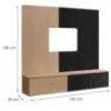 Obrazek Meblościanka Noir I Dcms Nr1 Cremona Oak/Marble Black