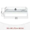 Obrazek Łóżko Leżanka 29040060 Sintro 90x200 Biały