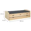 Obrazek Łóżko 30500245 Marinella 90x200 + Szuflada Natural