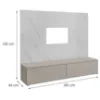 Obrazek Meblościanka Glam Ccmw Gl Kaszmir/Marble Bianco