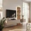 Obrazek Meblościanka Luzz Sgce Lz Clay Grey/Coast Evoke Oak