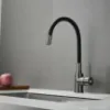 Obrazek Bateria zlewozmywakowa elastyczna Salsa czarna/grafit