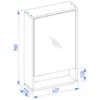 Obrazek Szafka wisząca z lustrem Nova mini kaszmir 44cm
