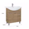 Obrazek Szafka z umywalką Uno 75 cm 3D1S dąb canela