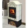 Obrazek Piec stalowo-kaflowy Bergento II drab 6 kW