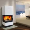 Obrazek Piec stalowo-kaflowy Erfurt lewy perlwhite 10 kW