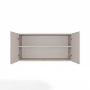 Obrazek Szafa Sensory 150 cm 3D z nadstawką kaszmir złote uchwyty