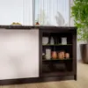 Obrazek Szafka kuchenna - witryna czarny/czarny 40DW 1F BB