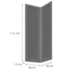 Obrazek Front Luxeo F15-G60N2(72) frame dark grey