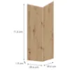 Obrazek Front Luxeo F16-G60N2(72) cienka ramka dąb