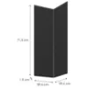 Obrazek Front Luxeo F16-G60N2(72) cienka ramka black