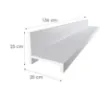 Obrazek Półka gamingowa ścienna wisząca RGB biała	2520136