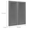Obrazek Front Luxeo F15-G80(72) frame dark grey