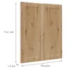 Obrazek Front Luxeo F15-G80(72) frame dąb