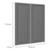 Obrazek Front Luxeo F13-G80(72) hampton dark grey