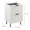 Obrazek Korpus Luxeo K04-D60S2+1-AX biały
