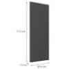 Obrazek Front Luxeo F16-G30(72) cienka ramka dark grey