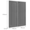 Obrazek Front Luxeo F13-G80(100) hampton dark grey