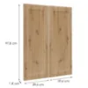 Obrazek Front Luxeo F15-G80(100) frame dąb