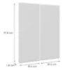 Obrazek Front Luxeo F16-G80(100) cienka ramka white