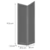 Obrazek Front Luxeo F15-G60N2(100) frame dark grey
