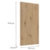 Obrazek Front Luxeo F16-G60(100) cienka ramka dąb