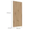 Obrazek Front Luxeo F16-G40(100) cienka ramka dąb