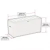 Obrazek Skrzynia ogrodowa DURABOX 270 L szara