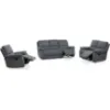Obrazek Sofa Aruba 2S+2REC szara z funkcją relax