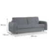Obrazek Sofa Peroni 180 ze stelażem włoskim Misterio 90