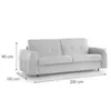 Obrazek Sofa Peroni 180 ze stelażem włoskim Misterio 80