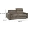 Obrazek Sofa Perotti 160 ze stelażem włoskim Run Again 18