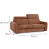 Obrazek Sofa Perotti 160 ze stelażem włoskim Run Again 53